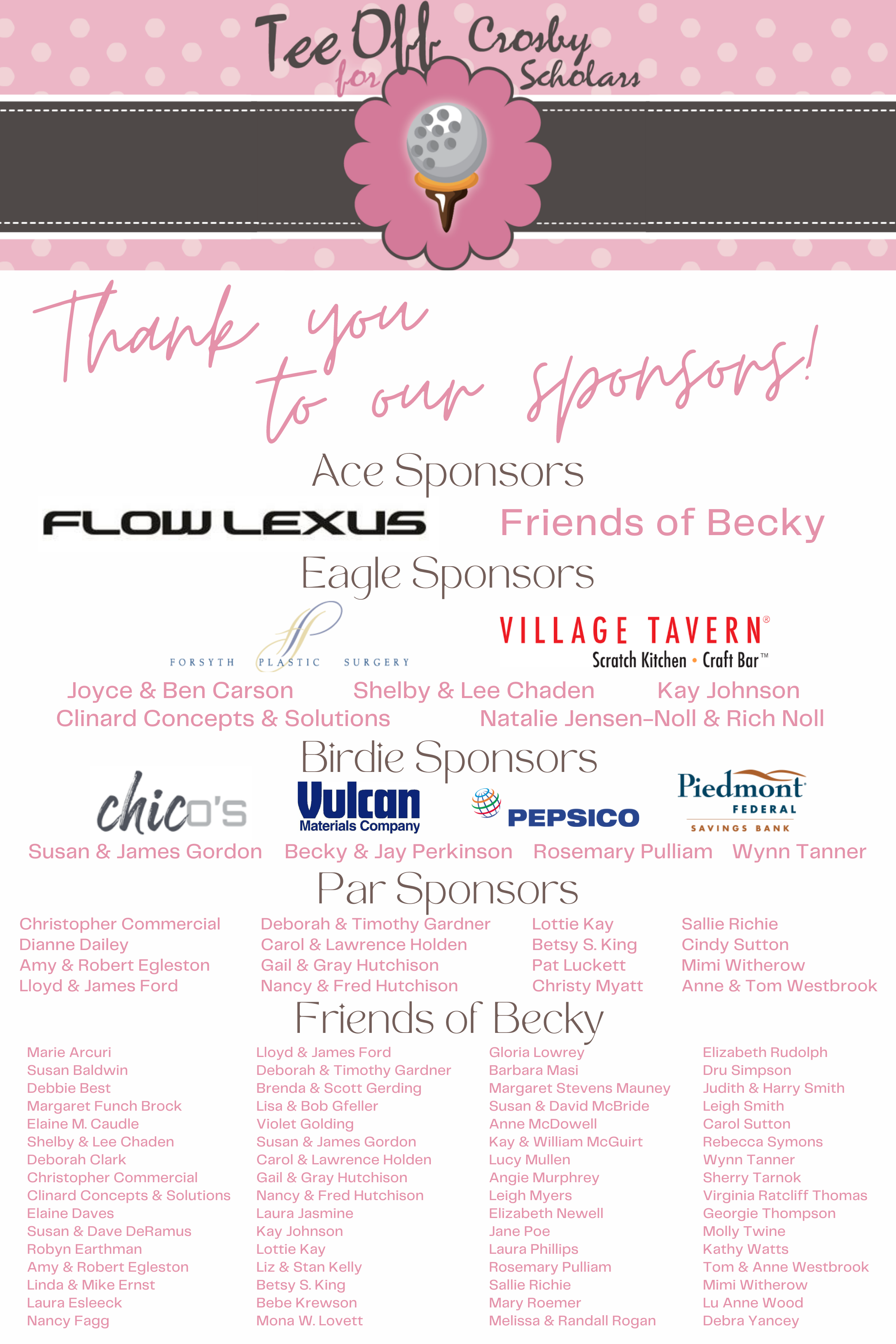 2021 Birdies and Brunch Sponsor Board_10.21.21 2021 Birdies and Brunch Sponsor Board_10.21.21